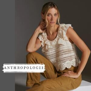 NWOT - Anthropologie Crochet Tank - Neutral | By Anthropologie Top - SIZE M/L 8